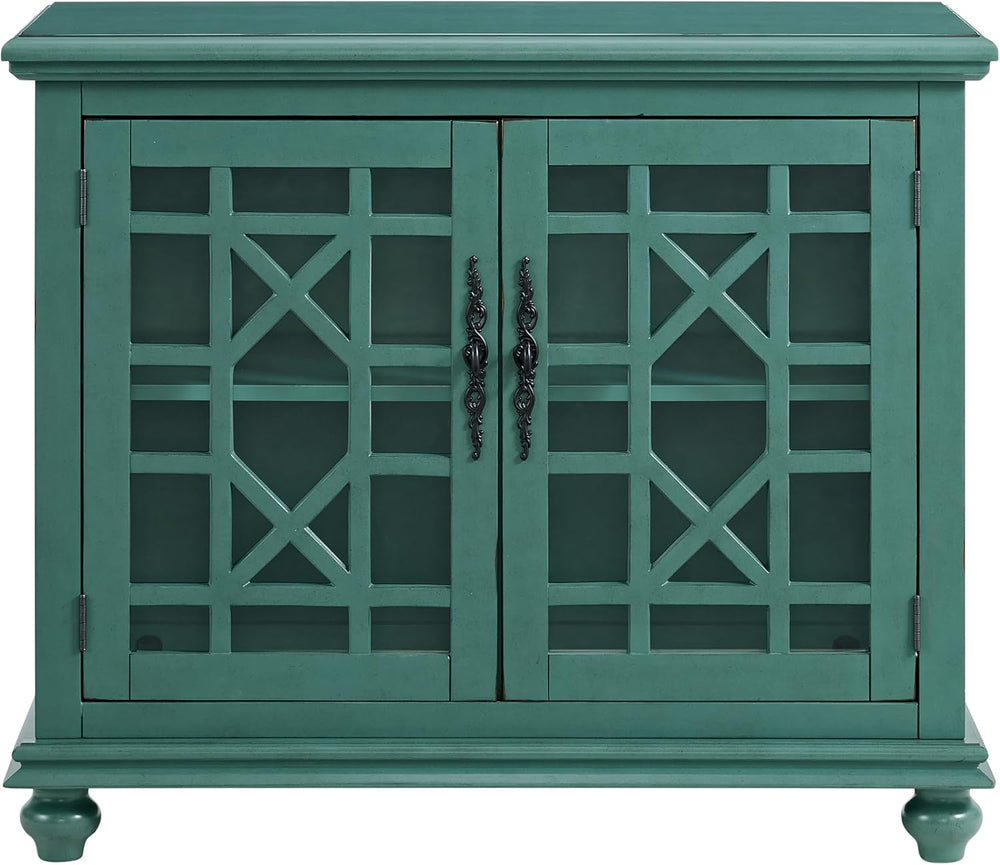 Martin Svensson Home Elegant Small Spaces Accent Cabinet, Teal Green