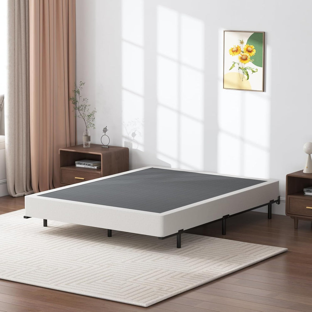 SHLAND Queen Box Spring 7 Inch Metal Frame Mattress Foundation Bed Base