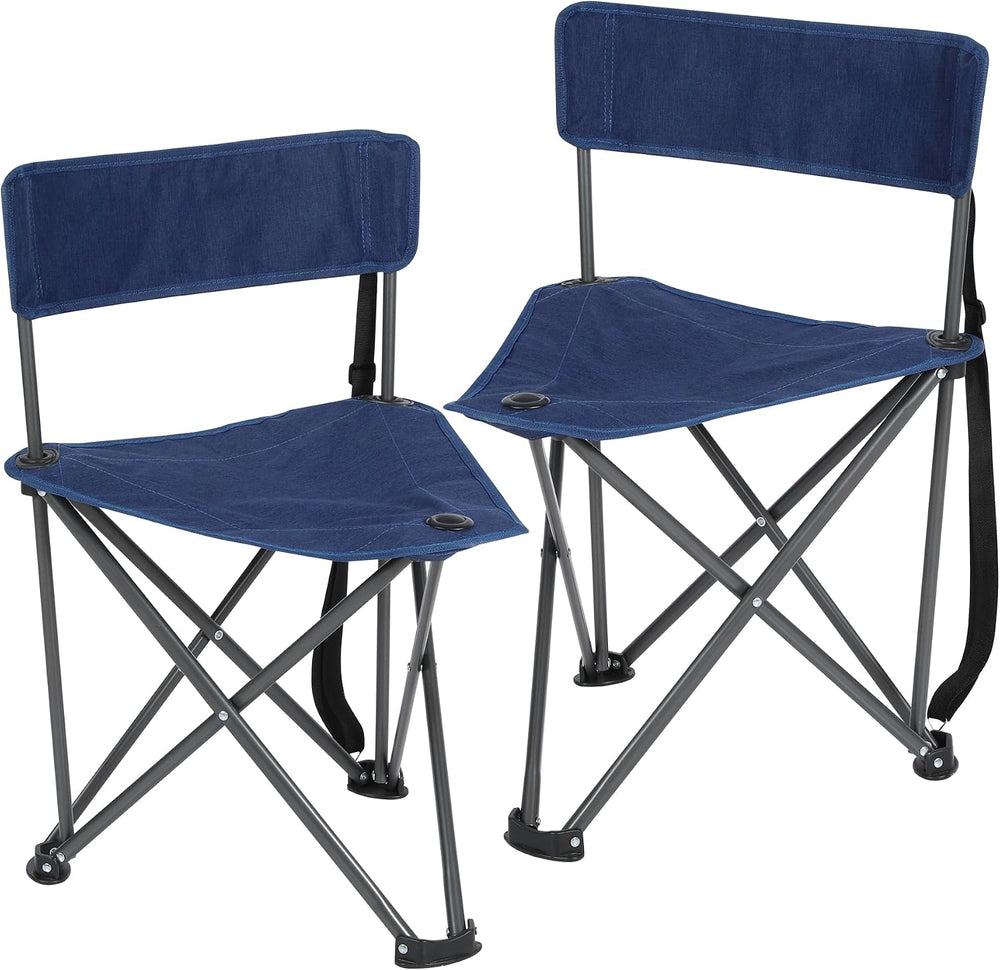 RedSwing Folding 3 Legged Tripod Chair,Dark Blue 2 Pack