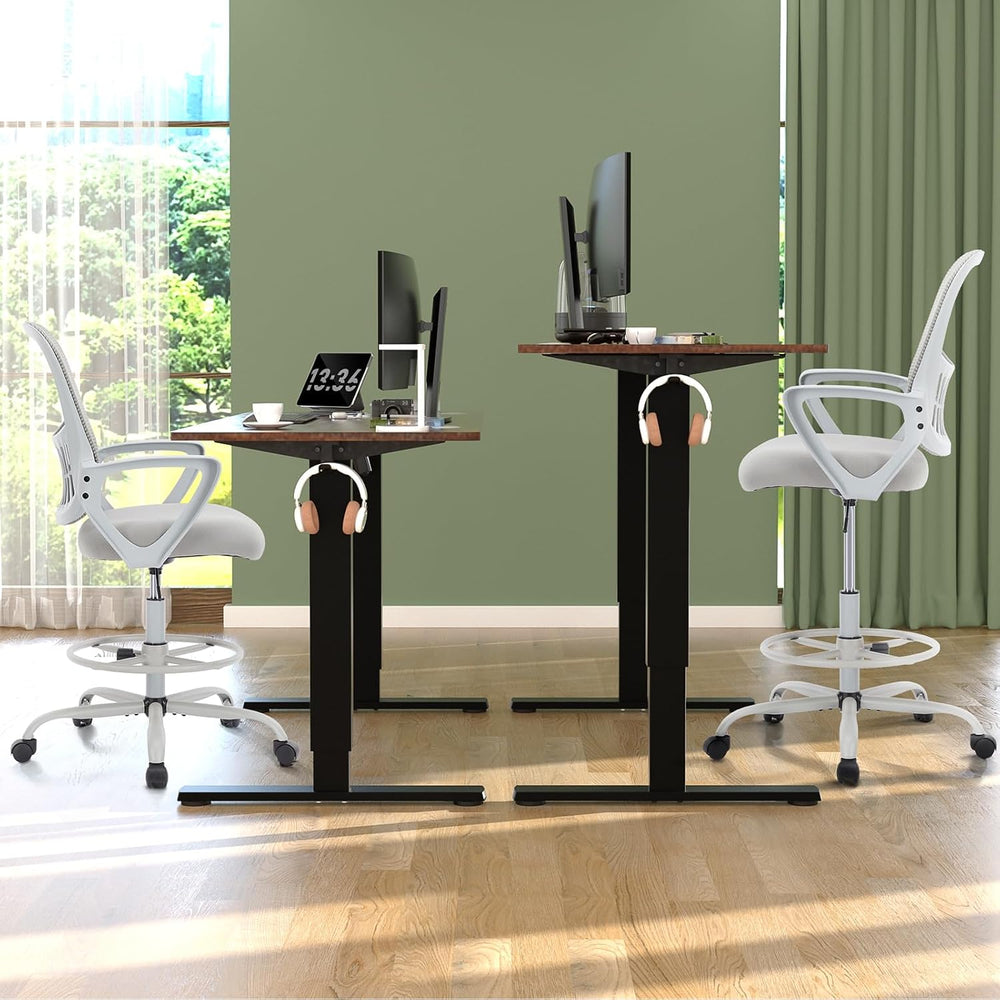 DUMOS Ergonomic Drafting Chair, Tall Office Chair for Standing Desk