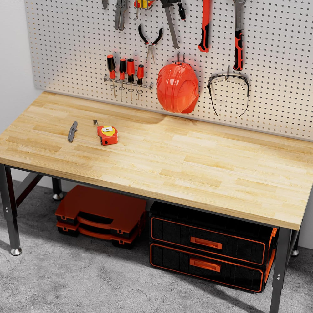 Solid Wood Butcher Block Countertop - 5ft Unfinished Birch Slab Counter Top W...