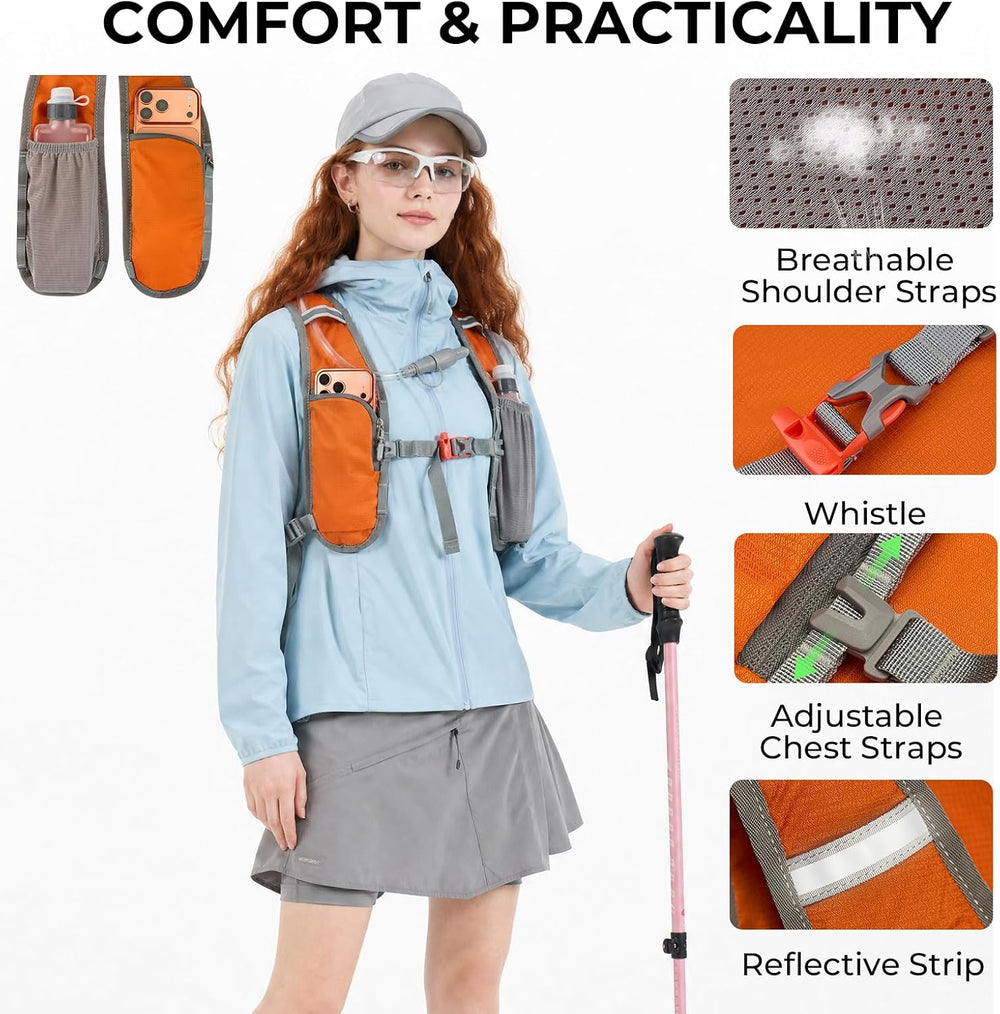 14L Small Hiking Backpack, Packable Travel Daypack for Men Women