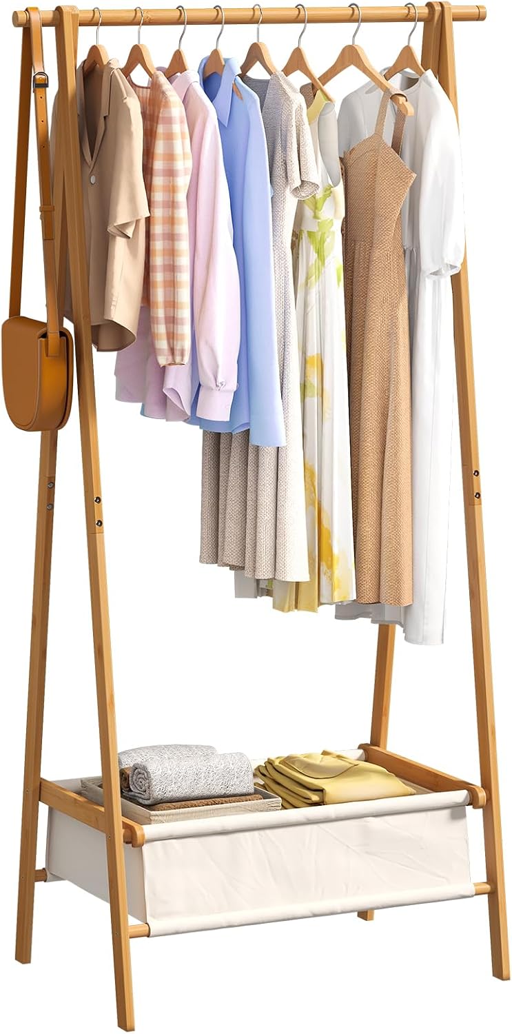 Clothing Rack, Coat Rack Freestanding for Hanging Clothes, Dress up Rack with...