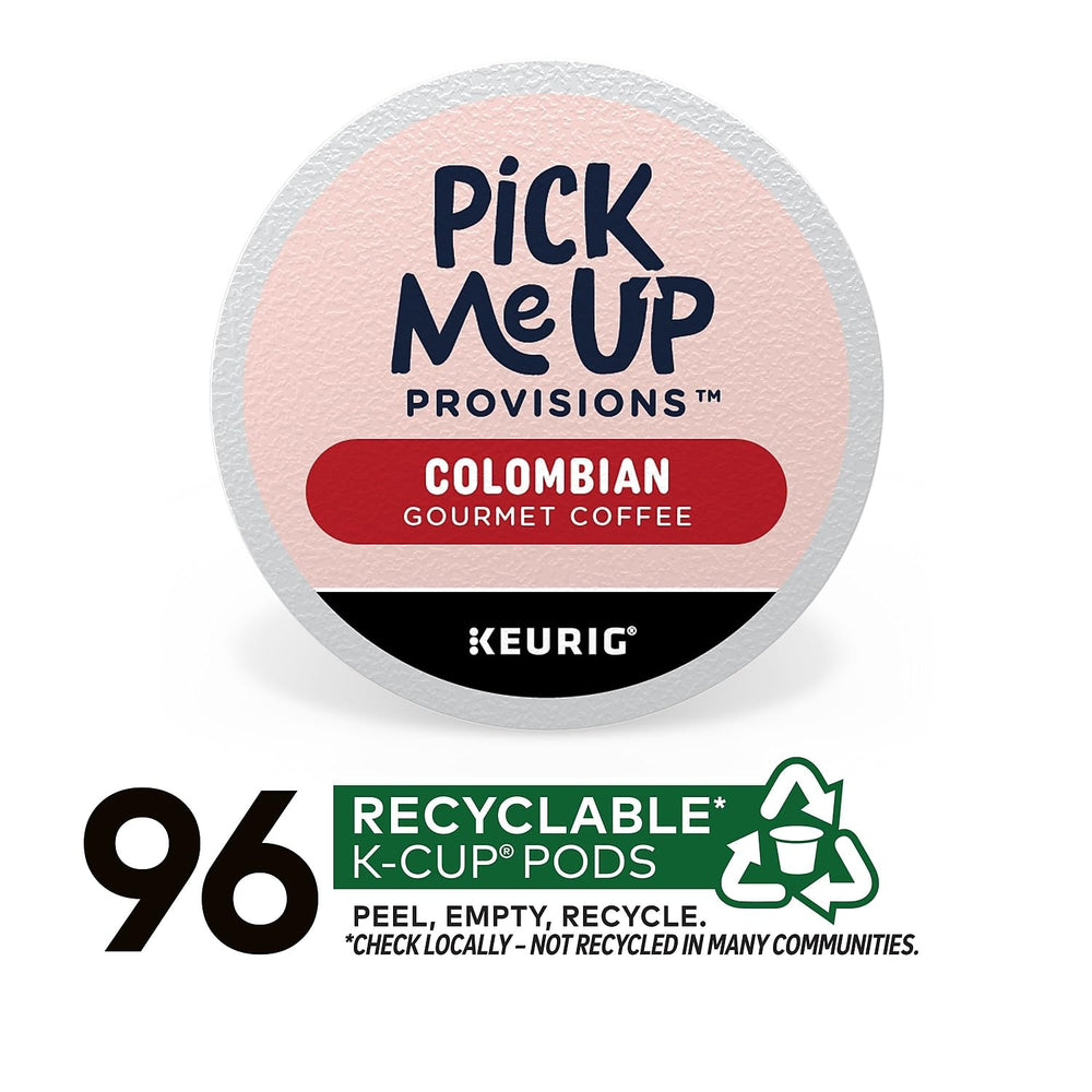 Pick Me Up Provisions Colombian Medium Roast Coffee Pods, 96 Ct
