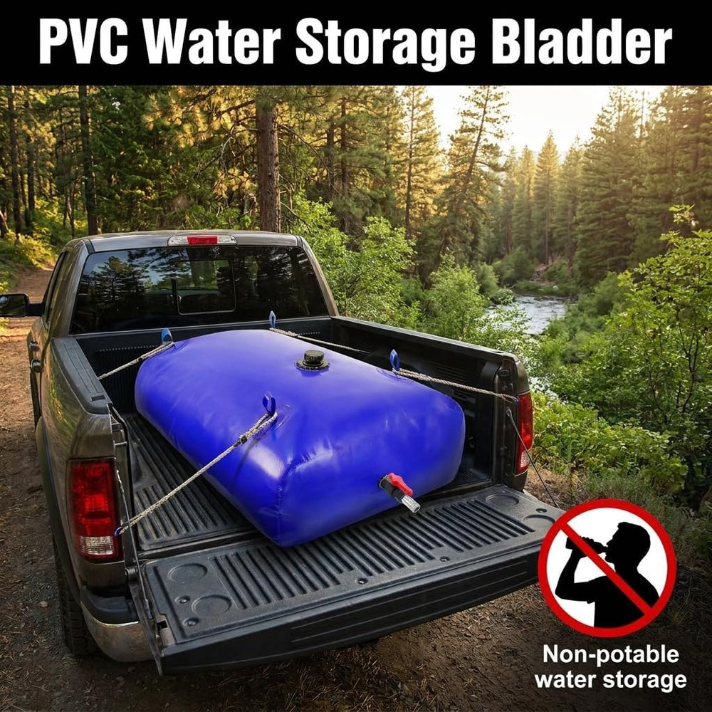 Aimery 400L/105.7Gallon Foldable Water Storage Bladder Portable Water Tank
