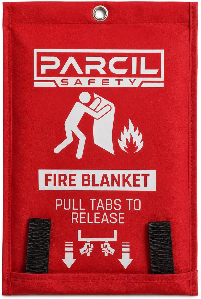 Parcil Distribution PD-452 Emergency Fire Blanket Car Emergency Kit Fire Exti...