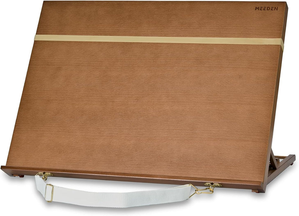 MEEDEN Large Tabletop Drawing Board: A2 Wooden Table Easel for Painting