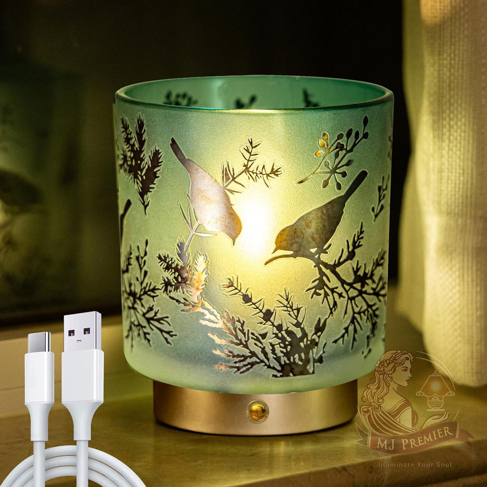 Cordless Lamp Rechargeable, Small Decorative Touch Lamp for Nightstand