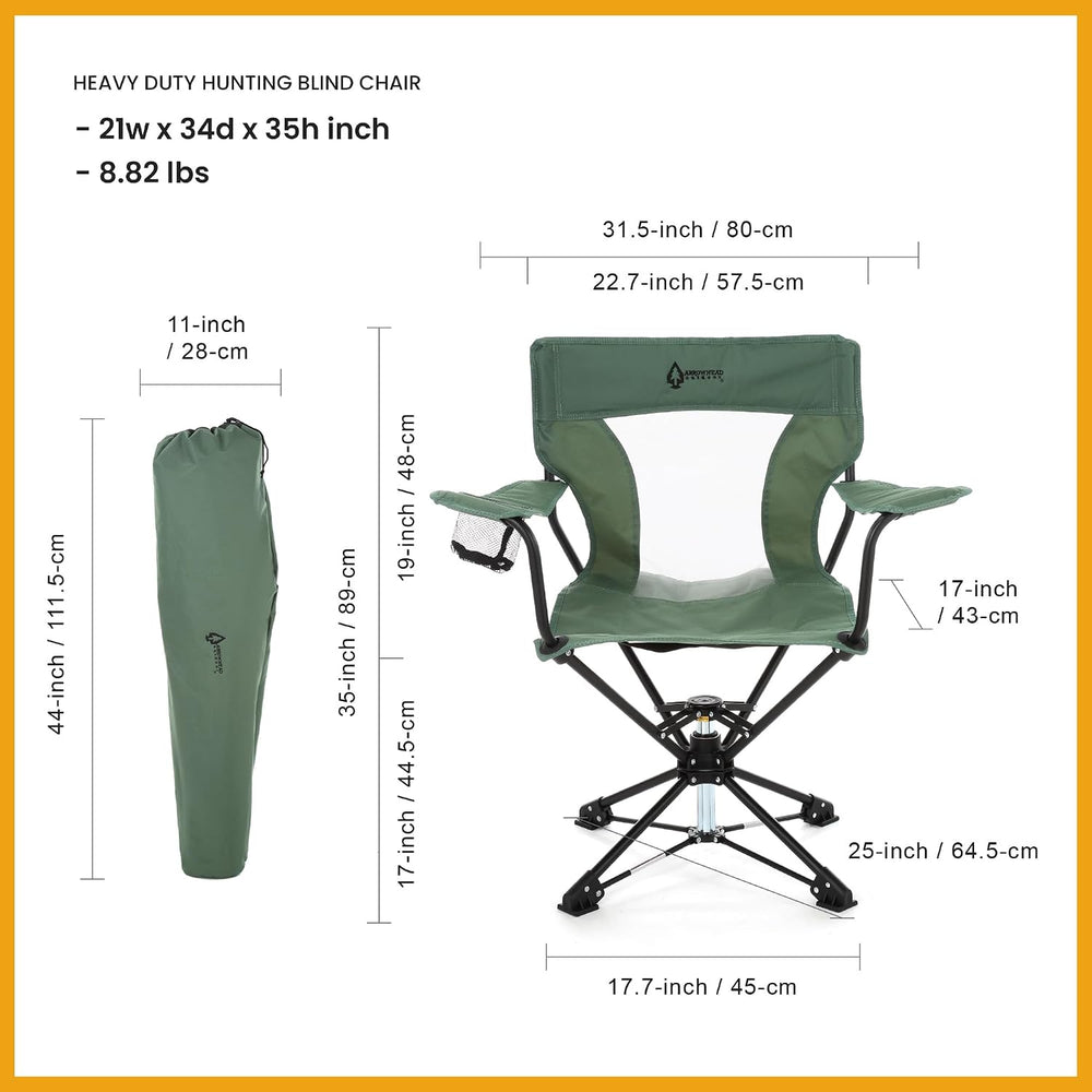 ARROWHEAD OUTDOOR 360° Degree Swivel Hunting Chair
