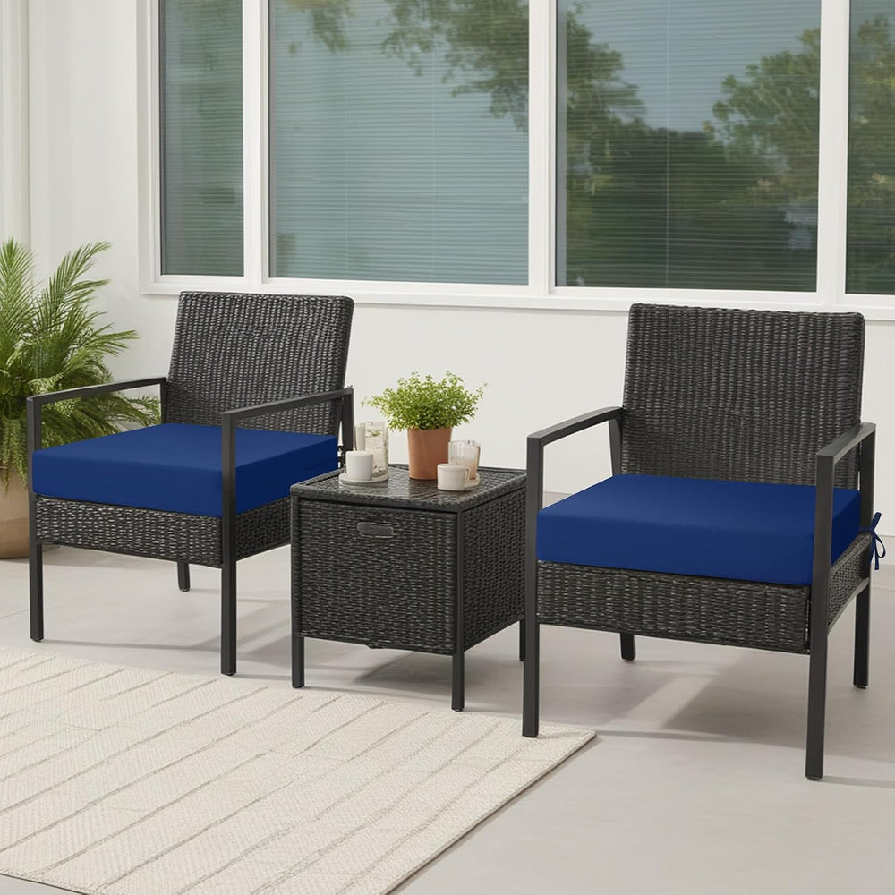 idee-home Outdoor Chair Cushions Set of 4, Waterproof Outdoor Seat Cushions