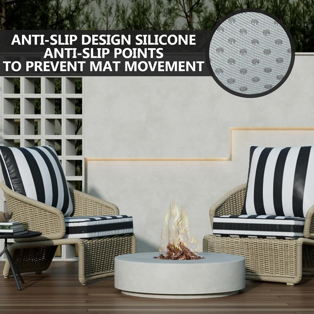 22" x 22" x 6" Outdoor Deep Seat Cushions Set - 4 Set Waterpro...