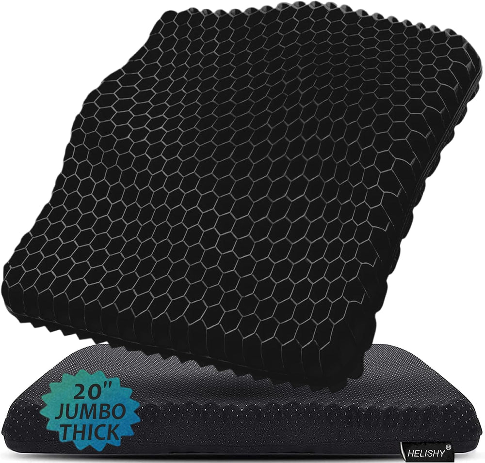 20" Gel Seat Cushion for Long Sitting(Jumbo&Thick) – Office Chair Cu...