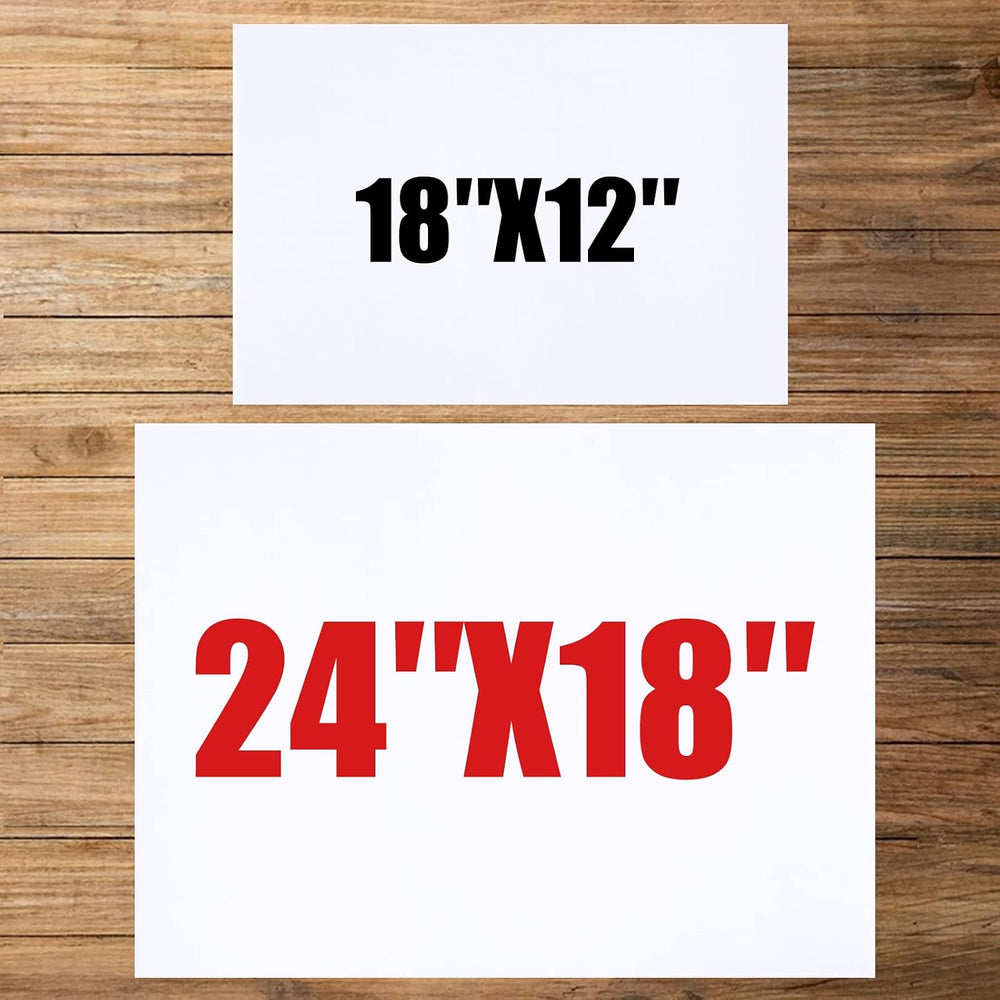 10 Large Blank Yard Signs with Stakes 18 x 24",Corrugated Plastic Lawn S...