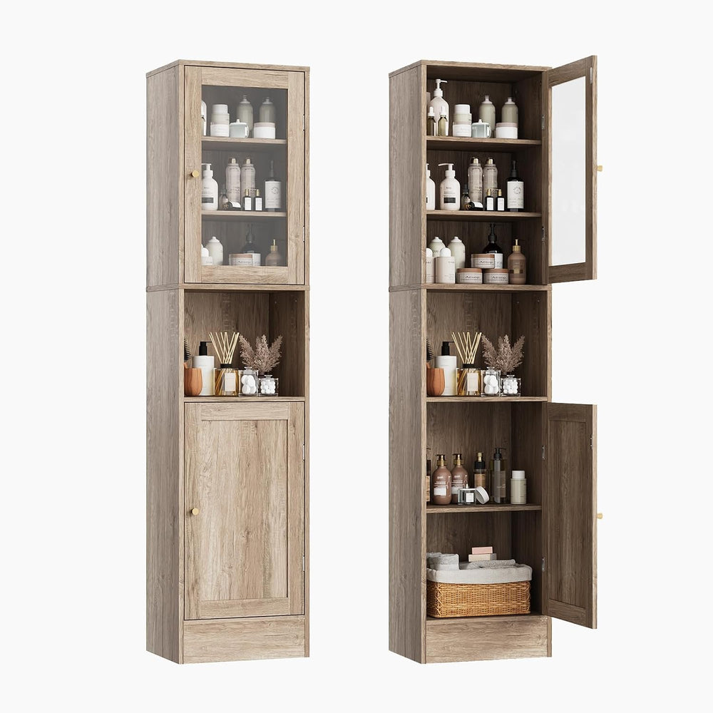 Garvee 67" Tall Narrow Storage Cabinet, for Small Space Slim Cabinet