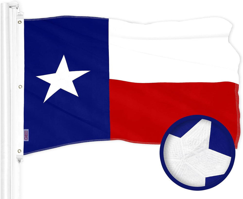 G128 Combo Pack: American USA Flag 5x8 Ft & Texas TX State Flag 5x8 Ft | ...