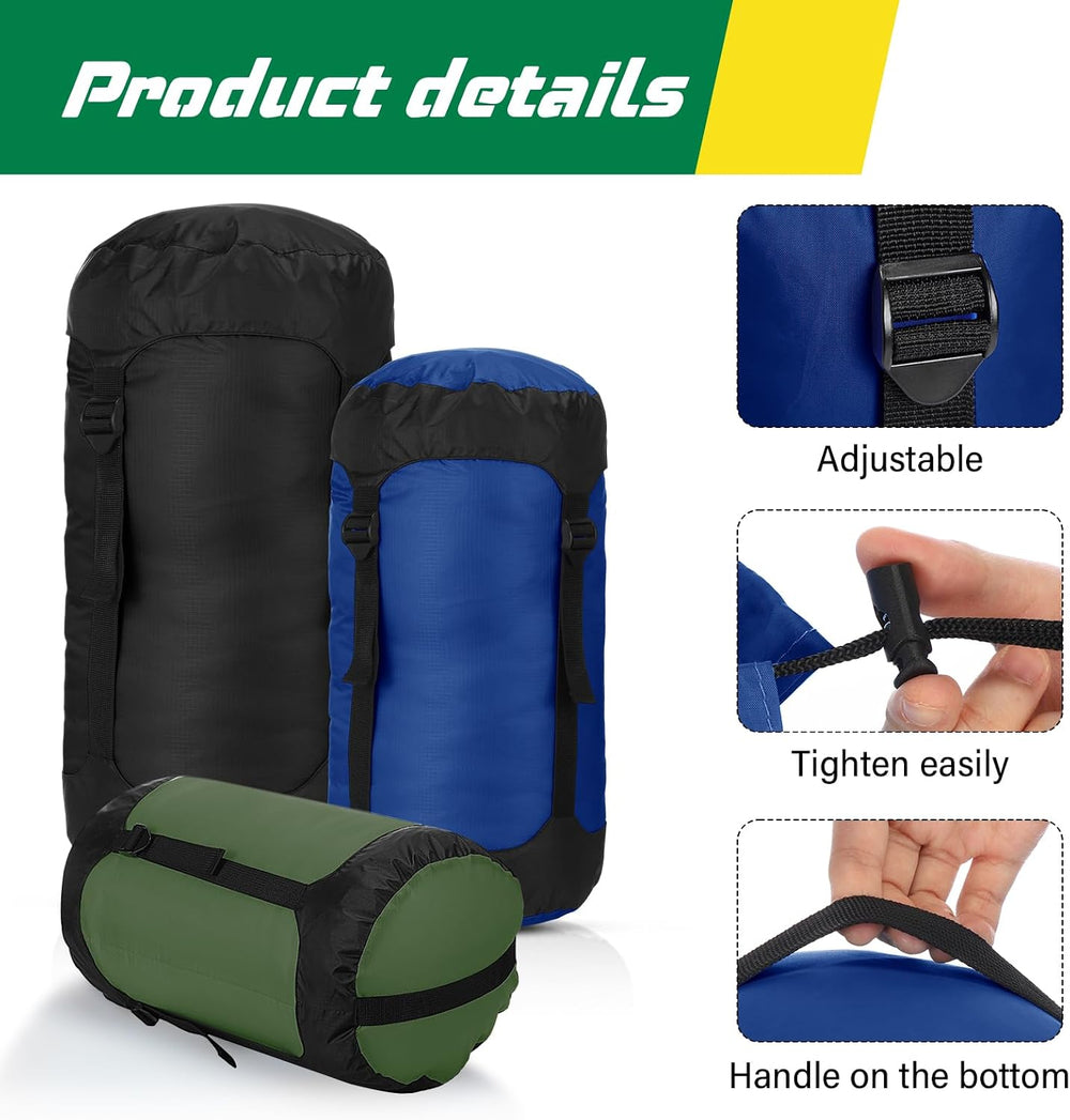 5 Pcs Compression Stuff Sacks for Backpacking