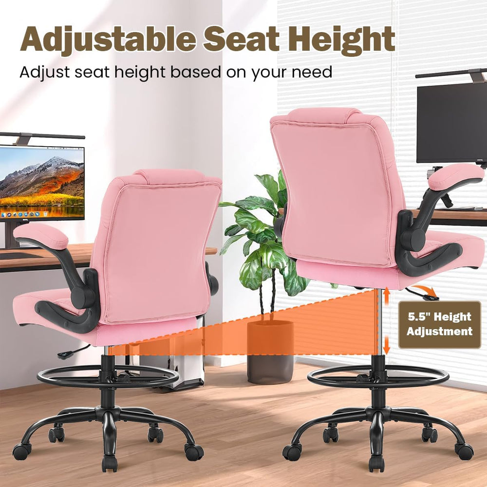 Ergonomic Drafting Chair,Tall Office Chair for Standing Desk