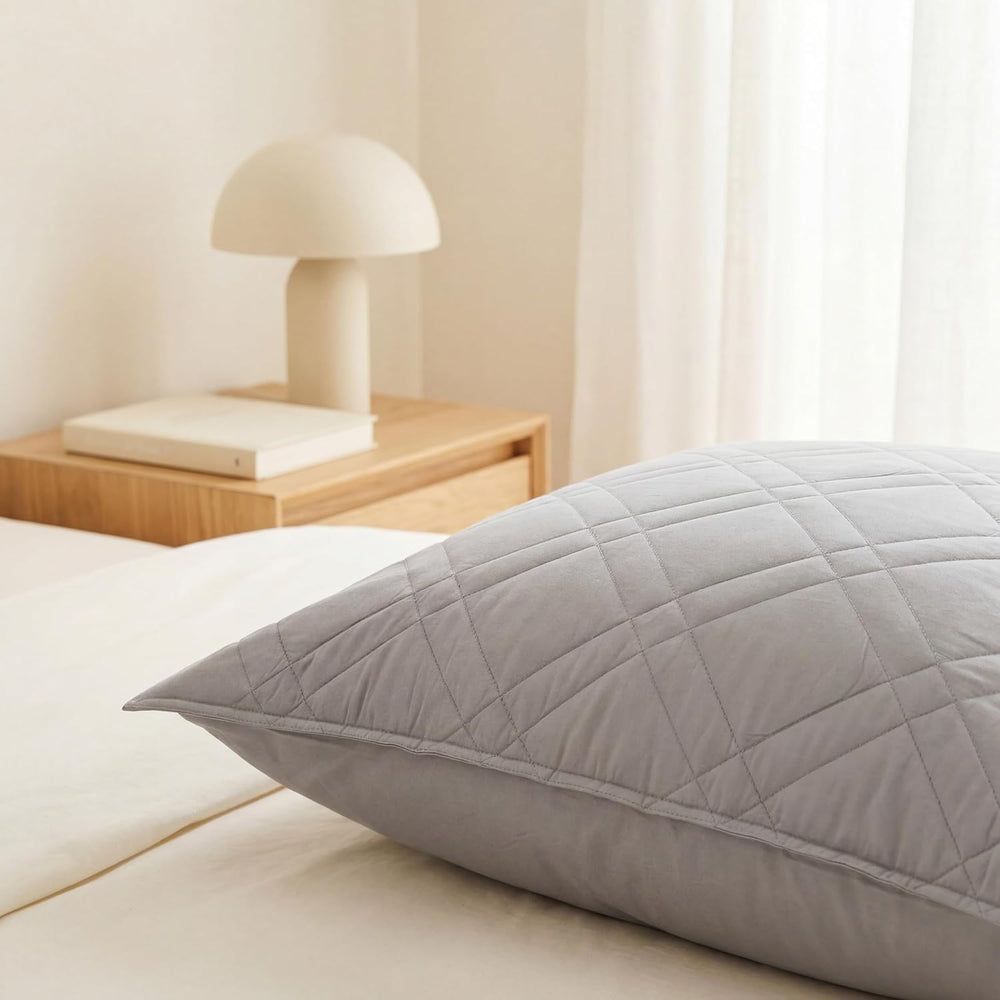 Simple&Opulence 100% Viscose Derived from Bamboo Euro Sham Covers 24x24, ...