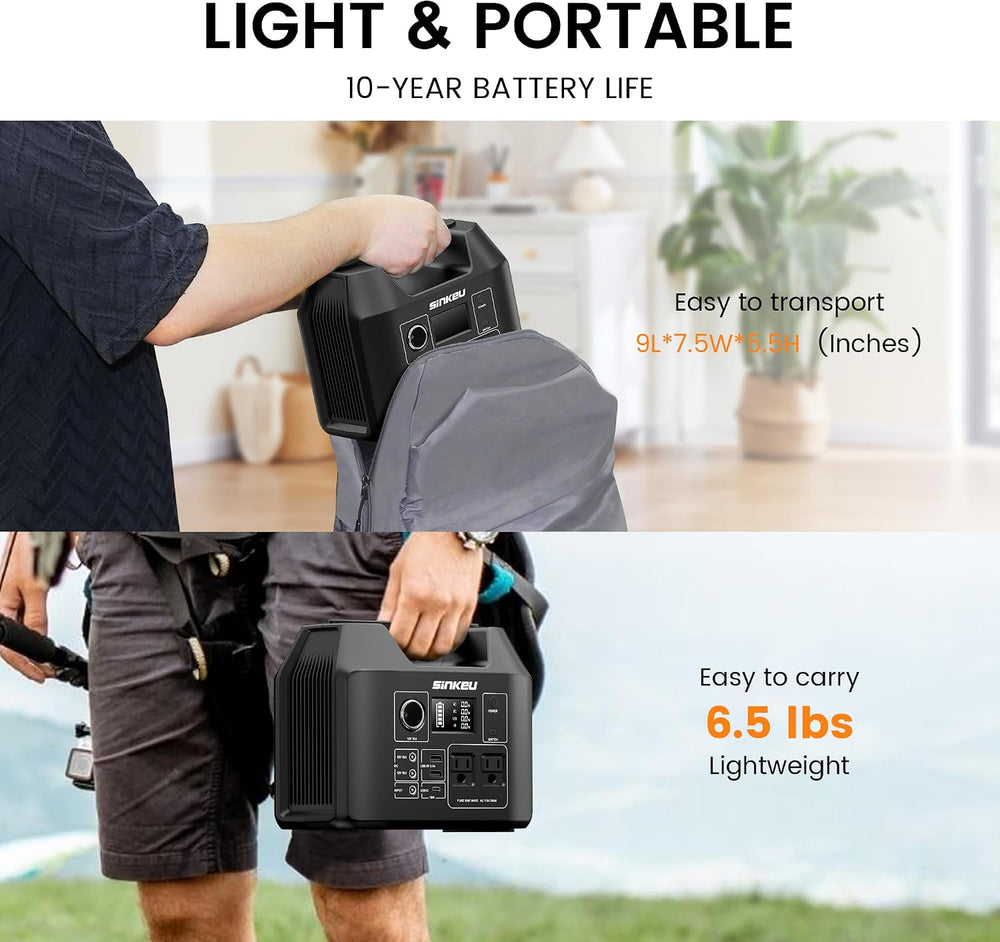 300W Portable Power Station 80000mAh LiFePO4 Battery