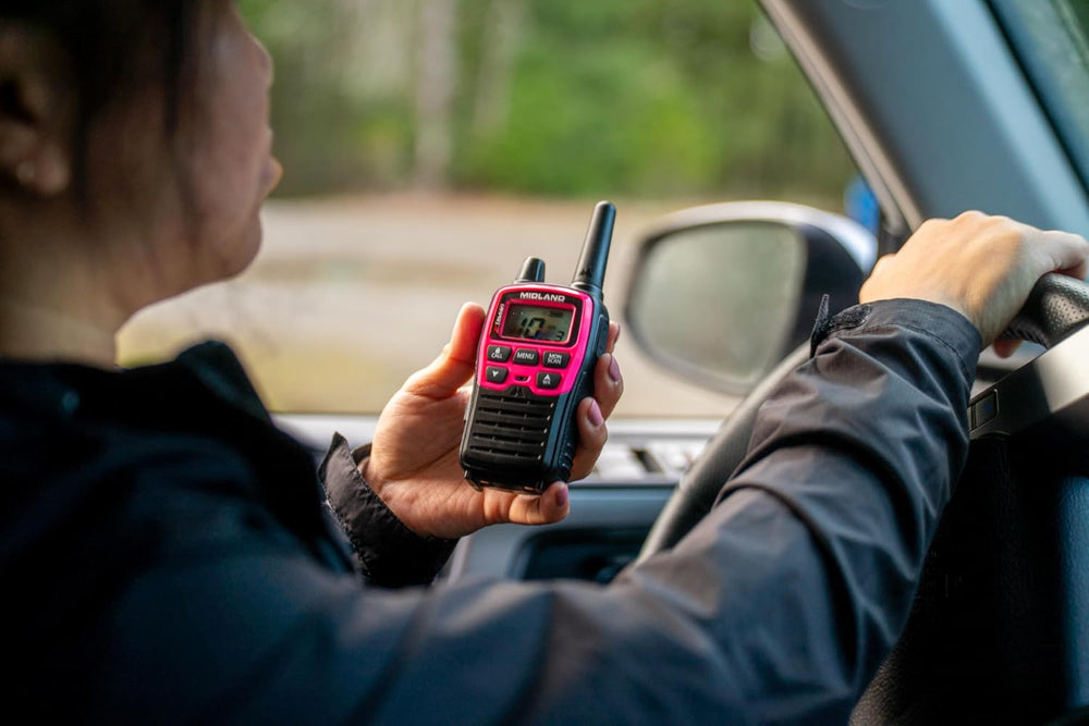 Midland T71PNK X-Talker FRS Walkie Talkie, Pink, 2 Pack