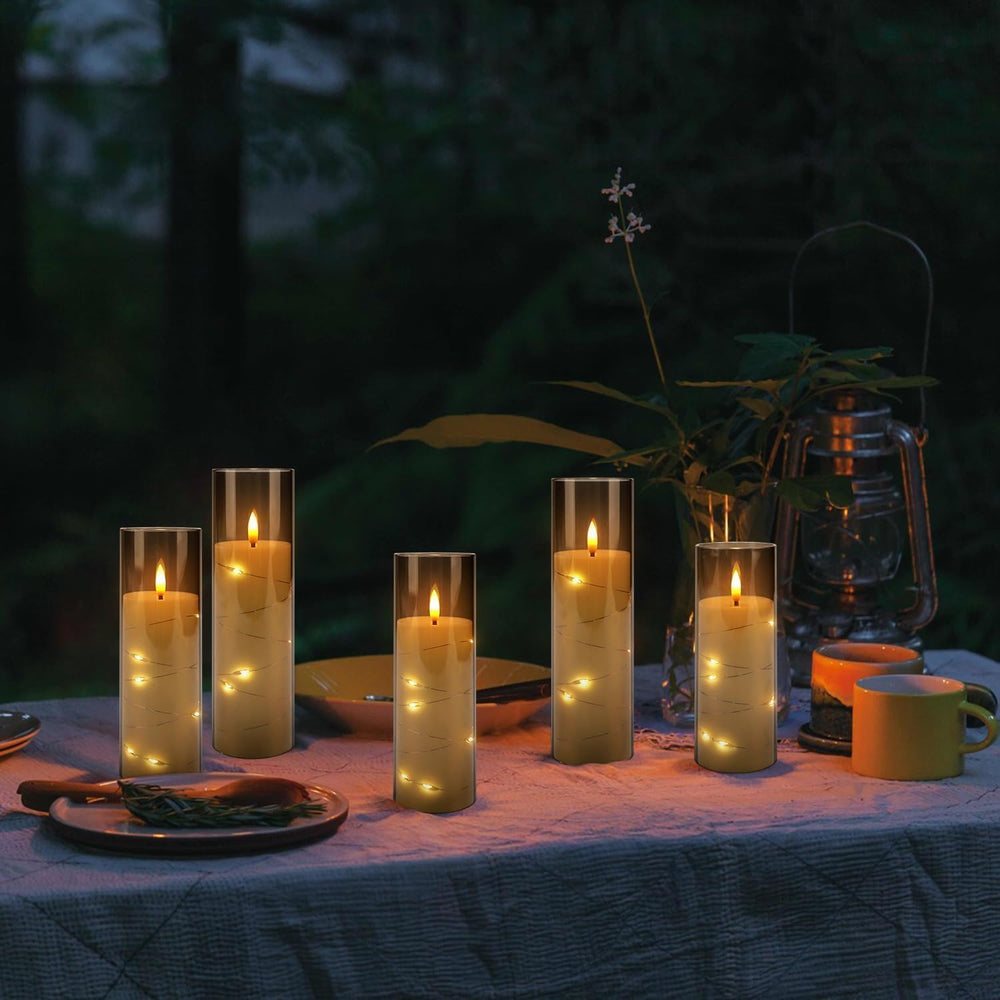 YOROXRG 24 Pack Halloween Decoration Flickering Flameless Candles, Battery Op...