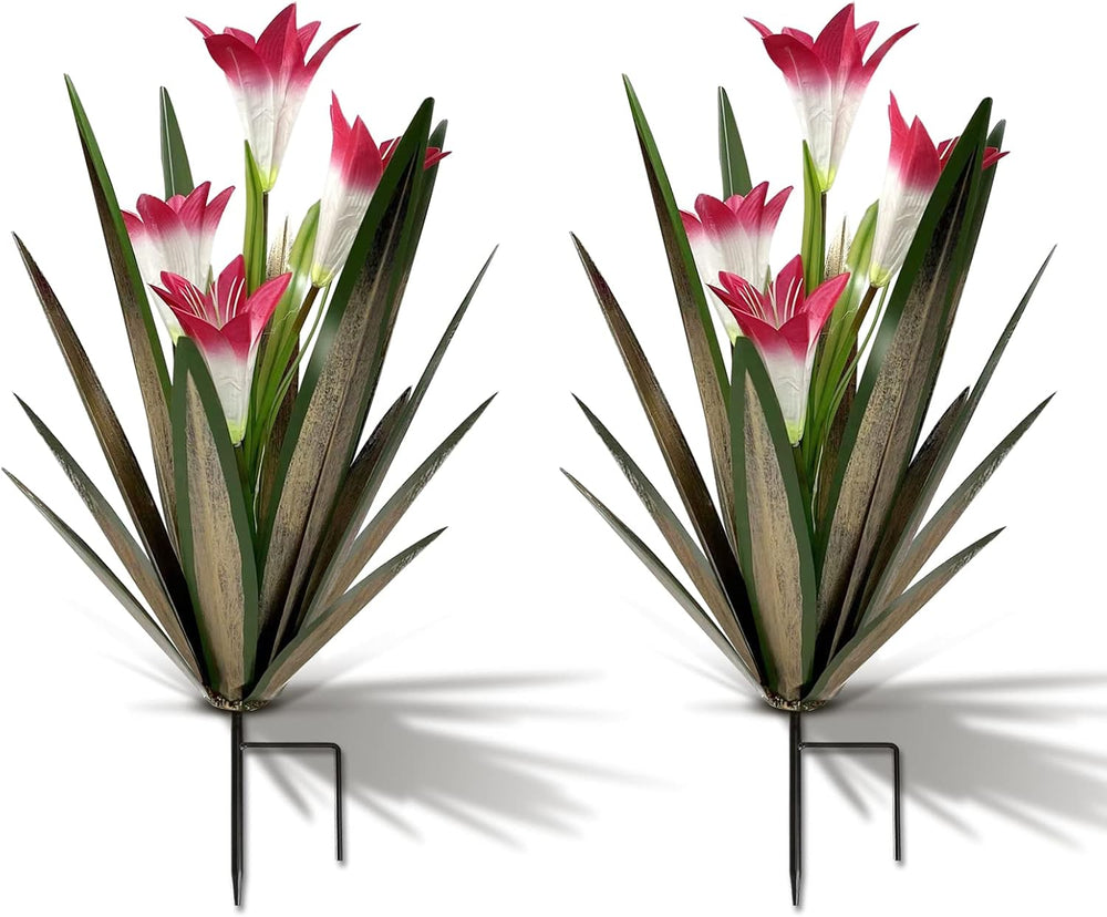 Homight Metal Agave Plant Outdoor Decoration Lily Mexican Yard Art Garden Gif...