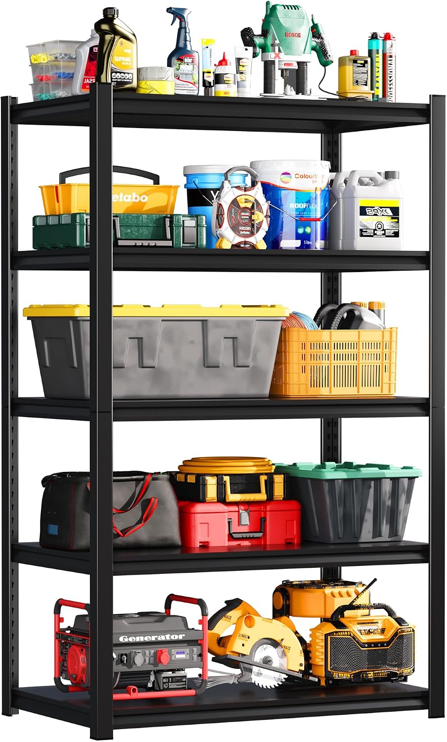 Hzdbhd Garage Shelving Heavy Duty, Metal Shelving Units and Storage, 5-Tier