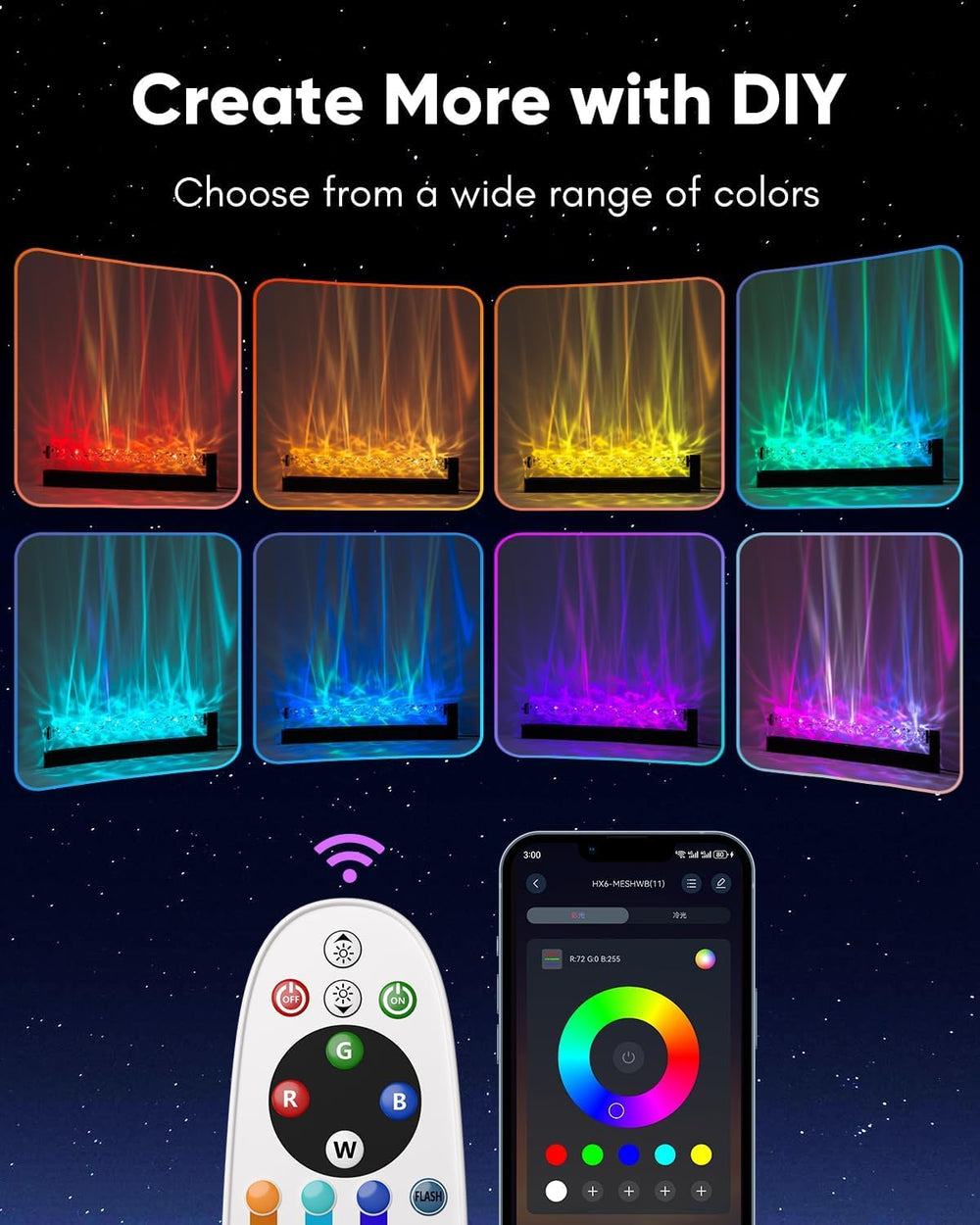 RGB Led Light for Wall Decor, Wall Lighting for Living Room