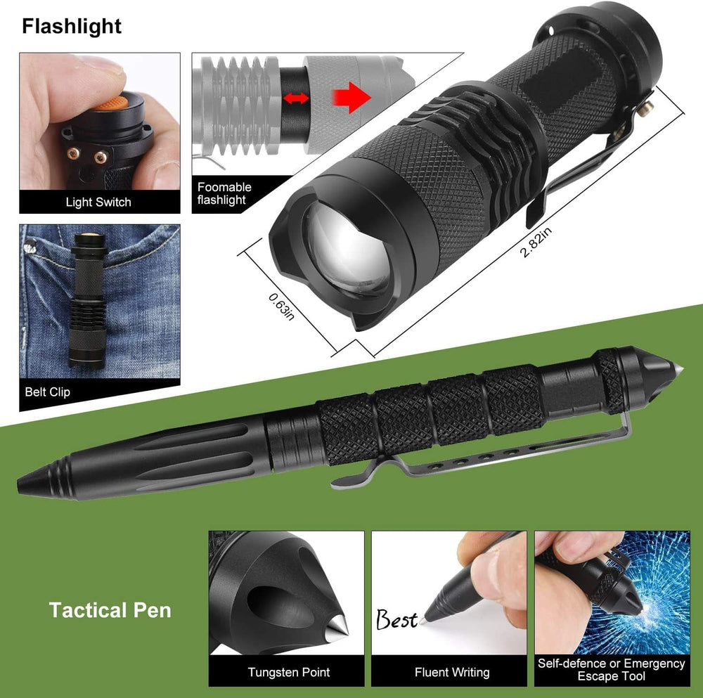 Survival kits 17 in 1, Emergency Survival Gear and Equipment, Cool Gadgets fo...