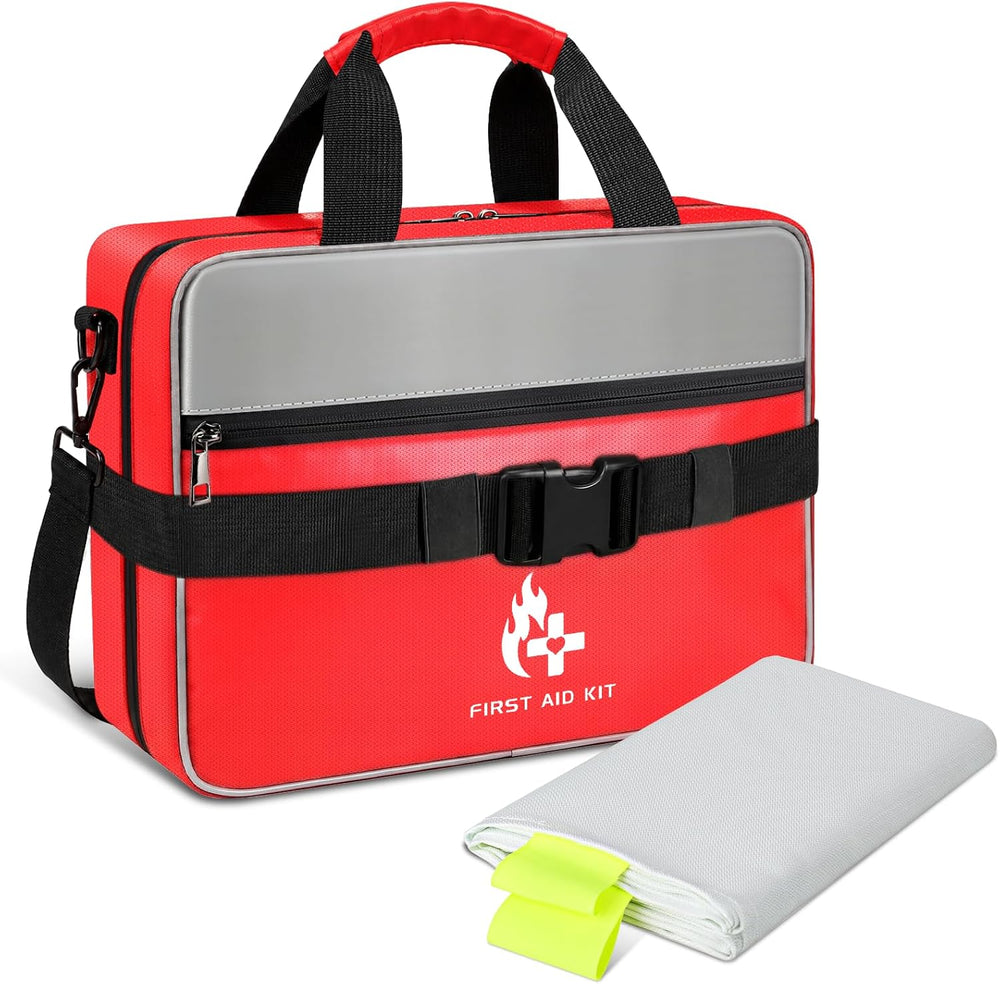 Tamfile 555 Piece First Aid Kit, Fireproof Waterproof Trauma Medical Kits