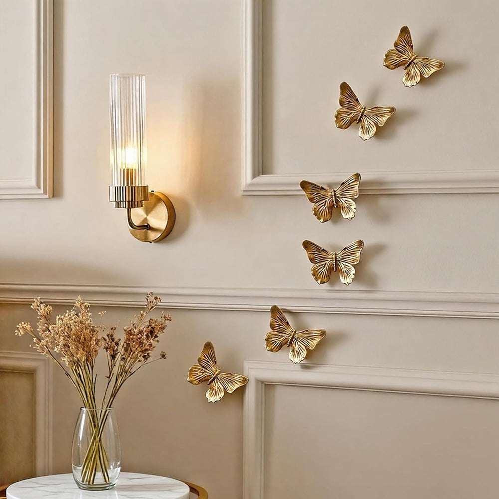 GUSFREUD 3D Butterfly Wall Decor Set – Resin Wall Decor for Living Room, Bedr...
