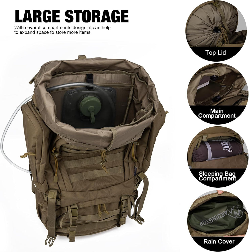 Mardingtop 60L Military Internal Frame Backpack
