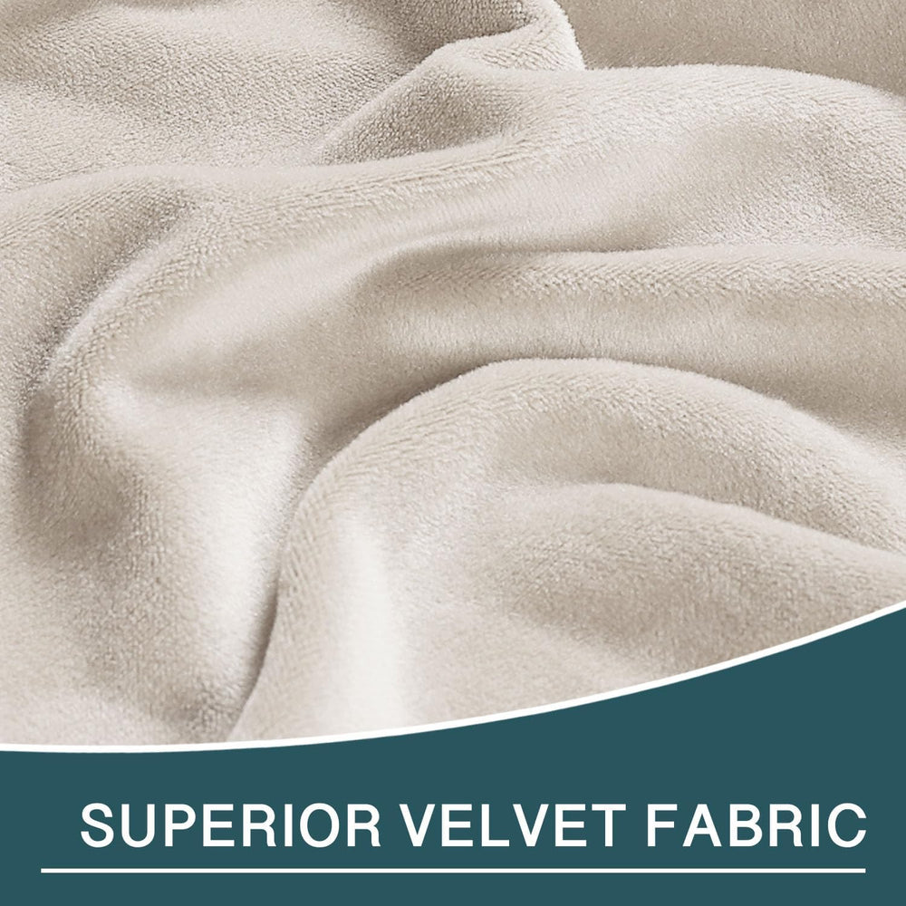 FantasDecor Chaise Lounge Velvet Luxury Covers for Living Room Indoor Stretch...
