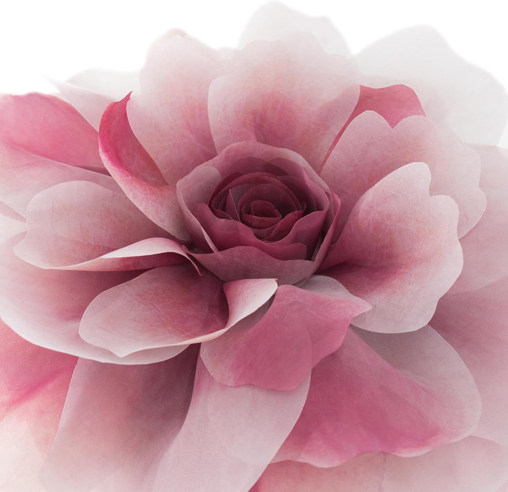 OiseauVoler 3D Peony Flower Decorative Throw Pillow with Insert Included