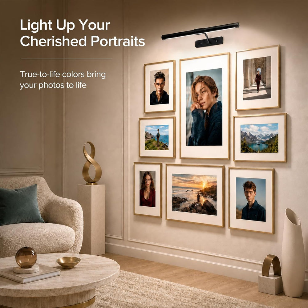 SANSI 6200mAh Picture Lights for Wall, Rechargeable Art Gallery Light