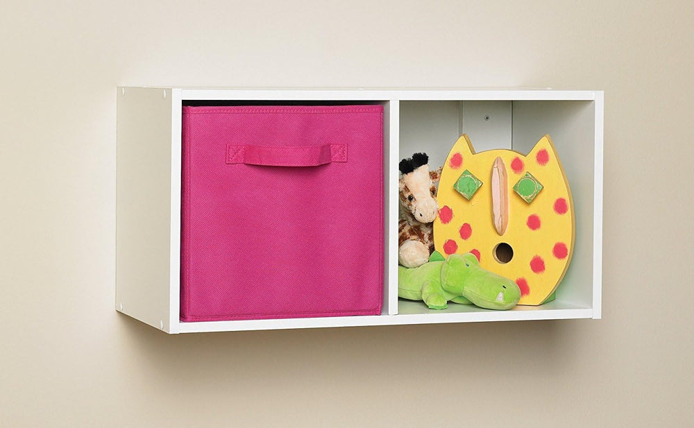 ClosetMaid Cubeicals 2 Cube Storage Shelf Organizer Bookshelf, Stackable or H...