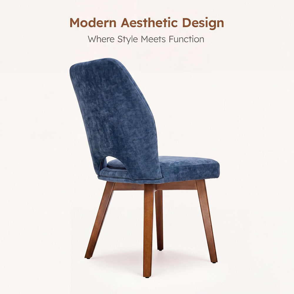 Dining Chairs Set of 4, Upholstered Kitchen Chairs, Blue
