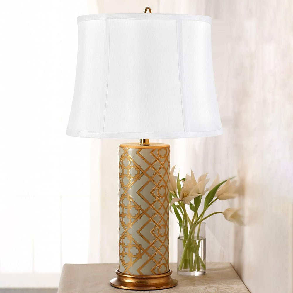 GO&SO Drum Lamp Shades Set of 2,12"x14"x10" Medium Lampsha...