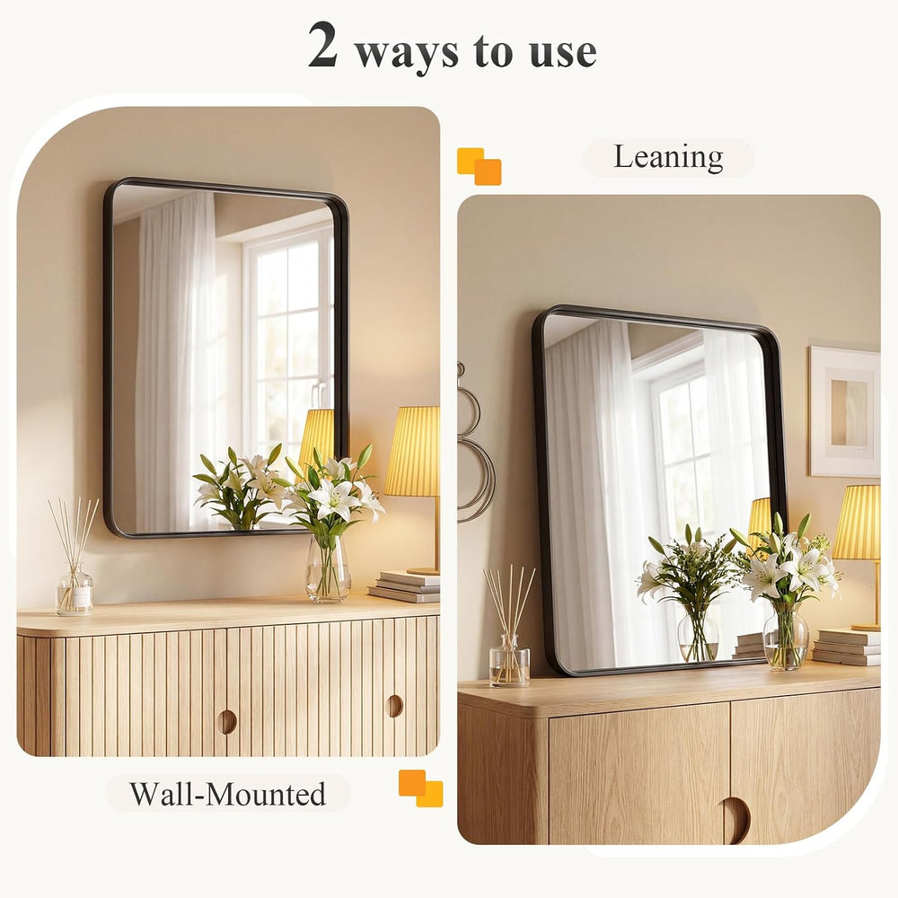 Sweetcrispy Bathroom Mirror 36x24 Inch, Vanity Mirror for Wall
