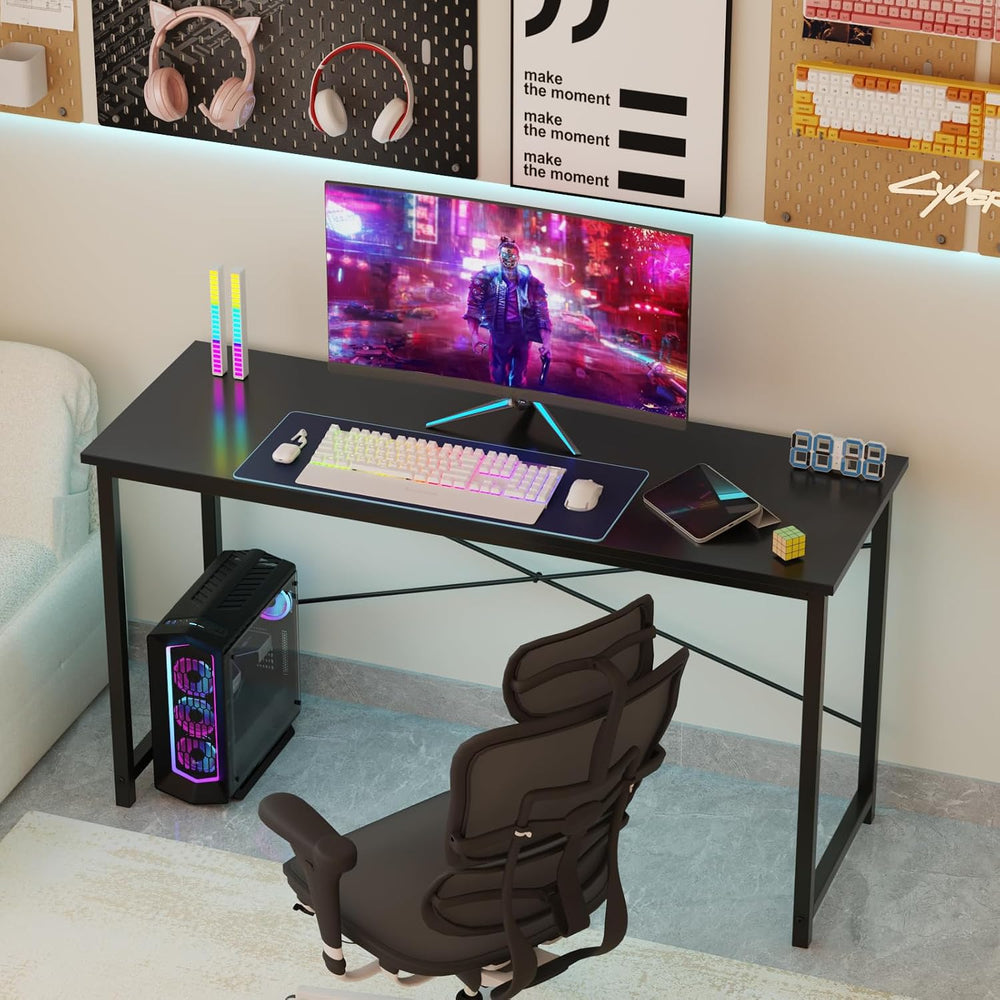 Sweetcrispy 40-Inch Small Computer Desk for Bedroom Home Office, Black