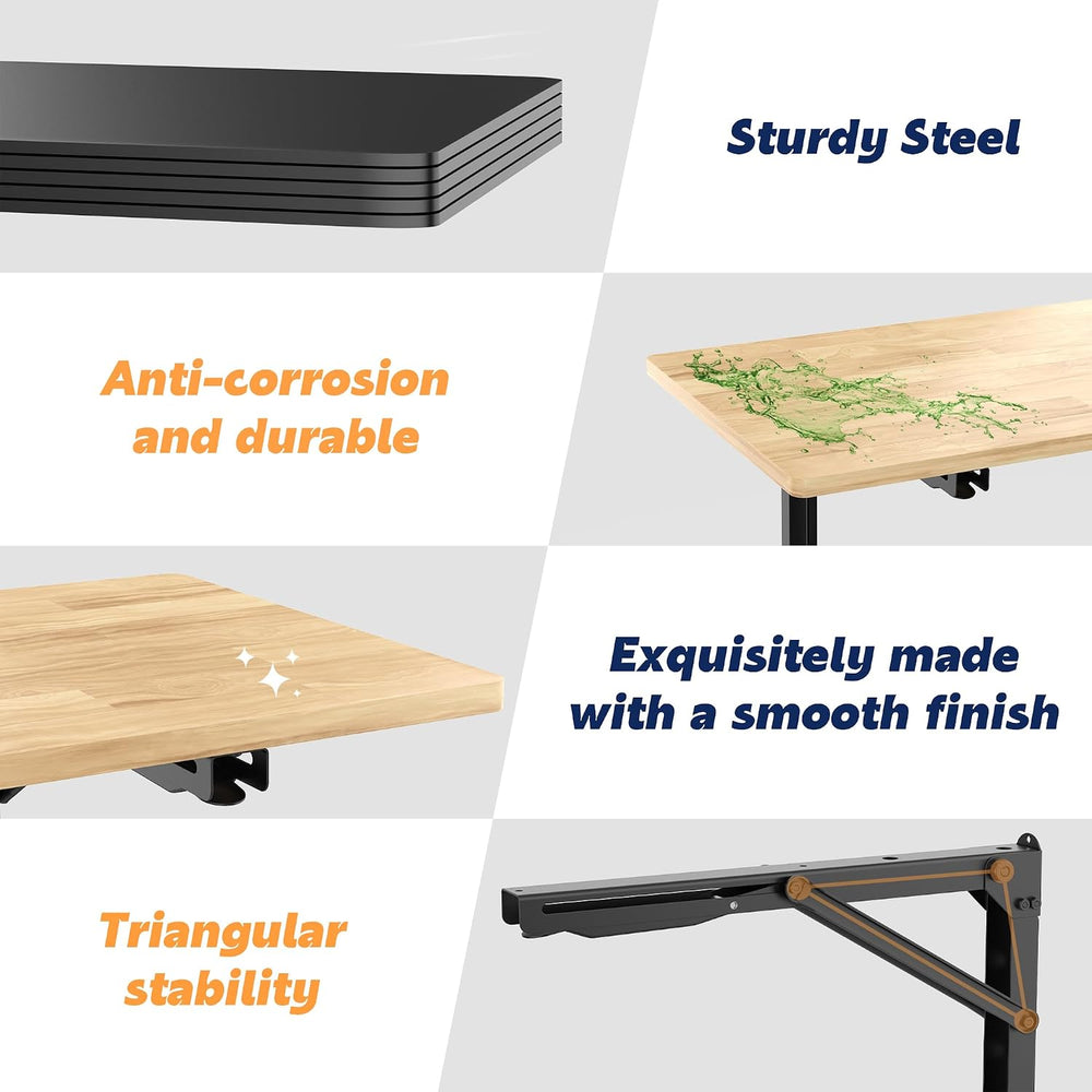 Ultrawall Wall Mounted Folding Workbench, Heavy Duty Foldable Work Table