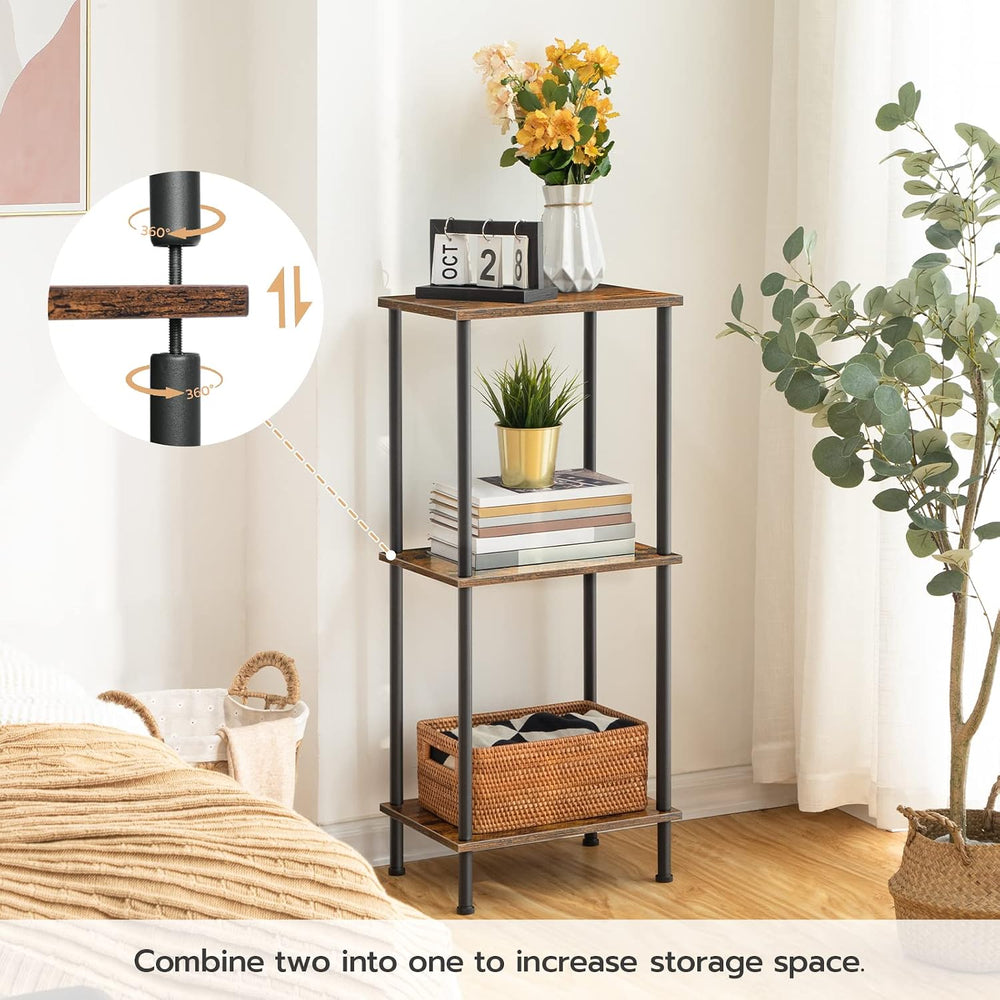 HOOBRO End Tables Set of 2, Small Side Tables, Nightstands for Small Spaces