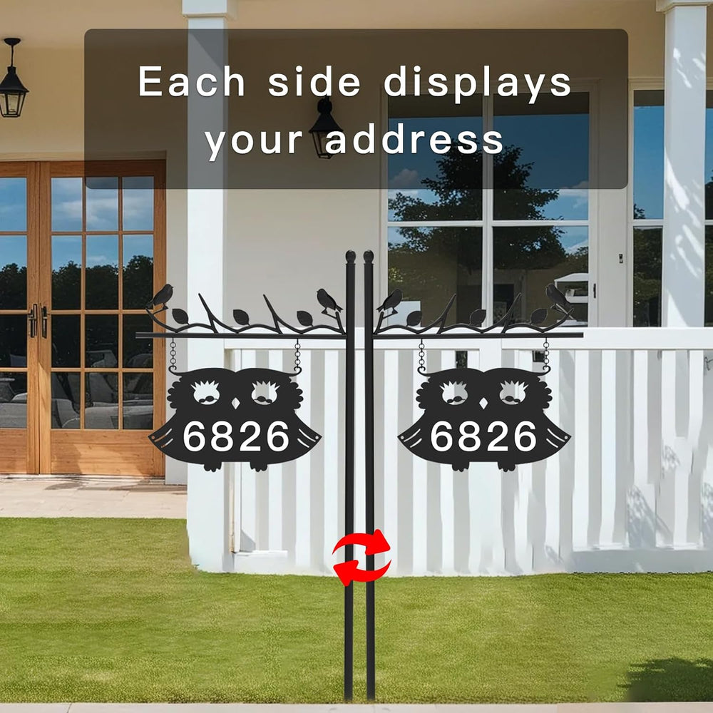 Metal Address Sign for Houses, House Numbers for Outside
