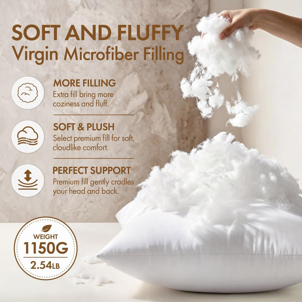 MIULEE 16x36 Pillow Insert, Premium Throw Pillow with Virgin Fiber Filling