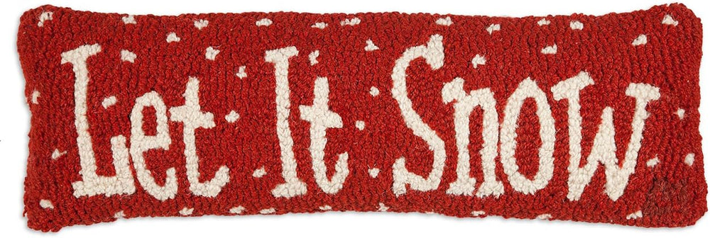 Chandler 4 Corners Artist-Designed Let It Snow Hand-Hooked Wool Decorative Ch...