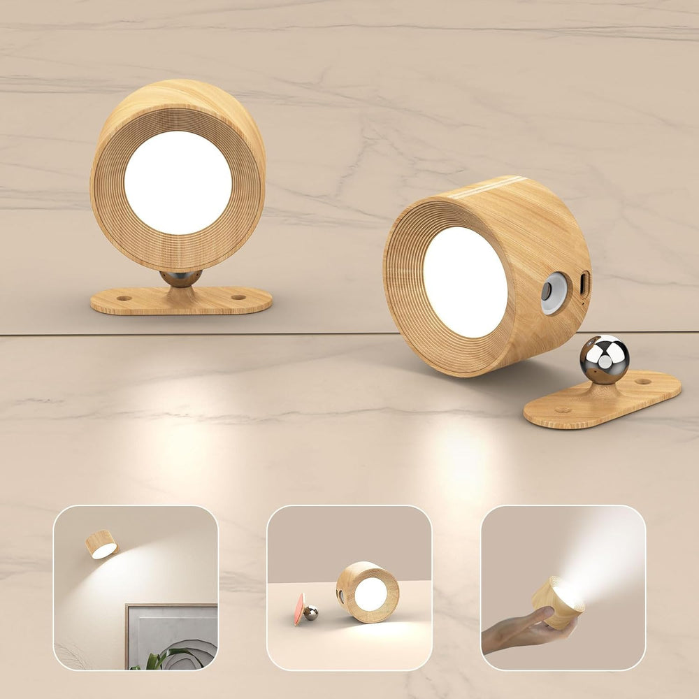 AKSDA Battery Operated Wall Sconce, Wall Lights for Bedroom Reading Bedside