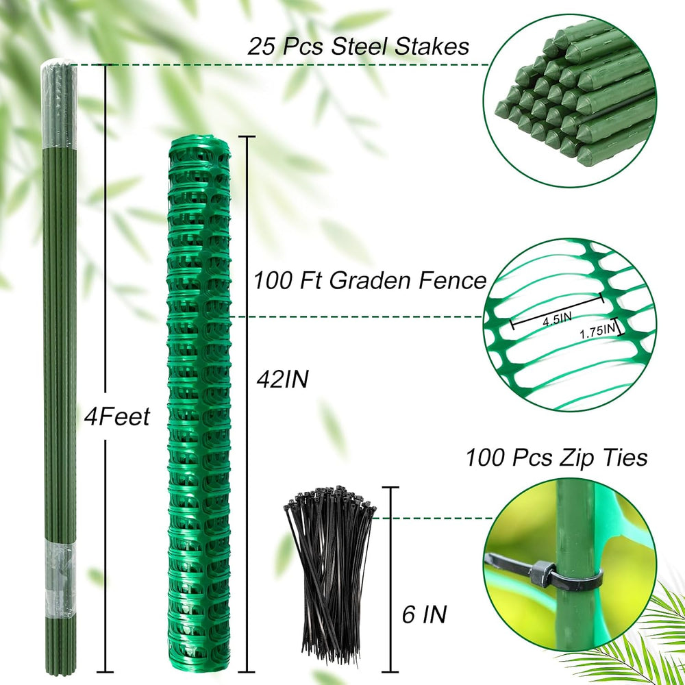 Plastic Fencing Temporary Fence,Snow Fence 4x100 with Stakes