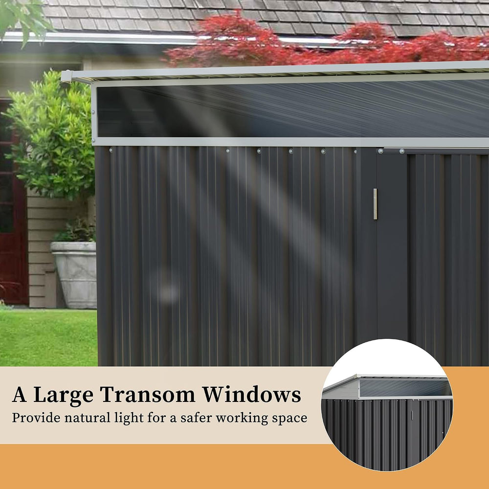 Vongrasig 5x3 FT Outdoor Storage Shed with Window & Lockable Door