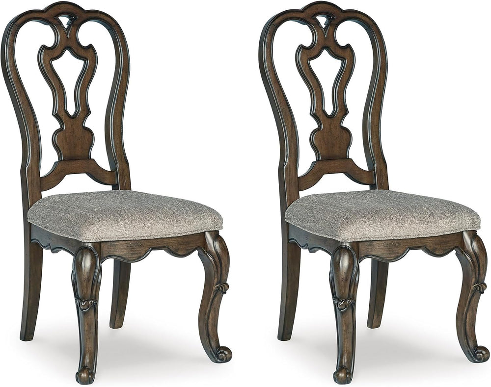 Signature Design by Ashley Traditional Upholstered Dining Chairs, Set of 2