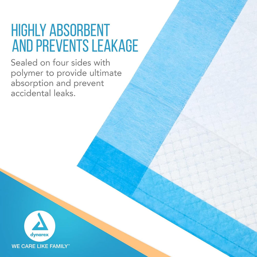 Dynarex Disposable Underpads, Ultra-Absorbent Medical-Grade Incontinence Bed ...